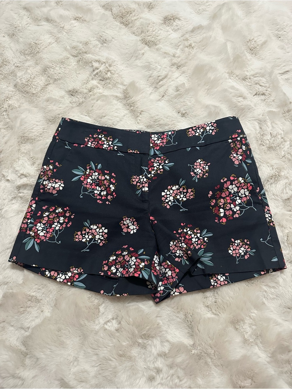 Ann Taylor LOFT Women’s Floral Chino Cotton Lightweight Stretch Shorts